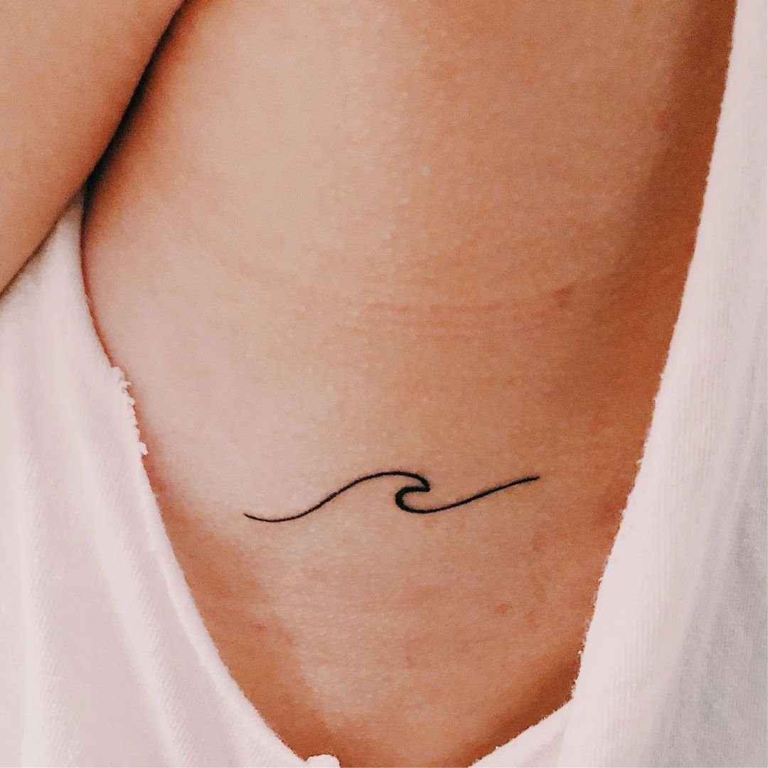 Wave tattoos - Temporalis