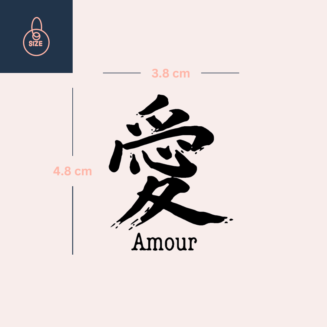 "Amour" Kanji 4 - Temporalis