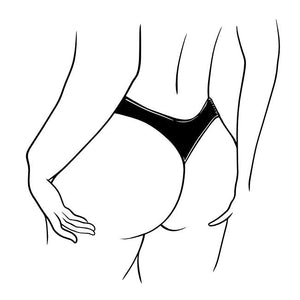 Black Thong Outline 2 - Temporalis