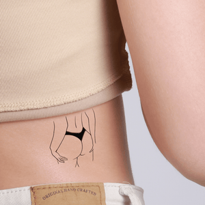 Black Thong Outline 1 - Temporalis