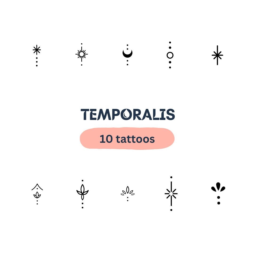 Celestial Finger Tattoo Set 1 - Temporalis