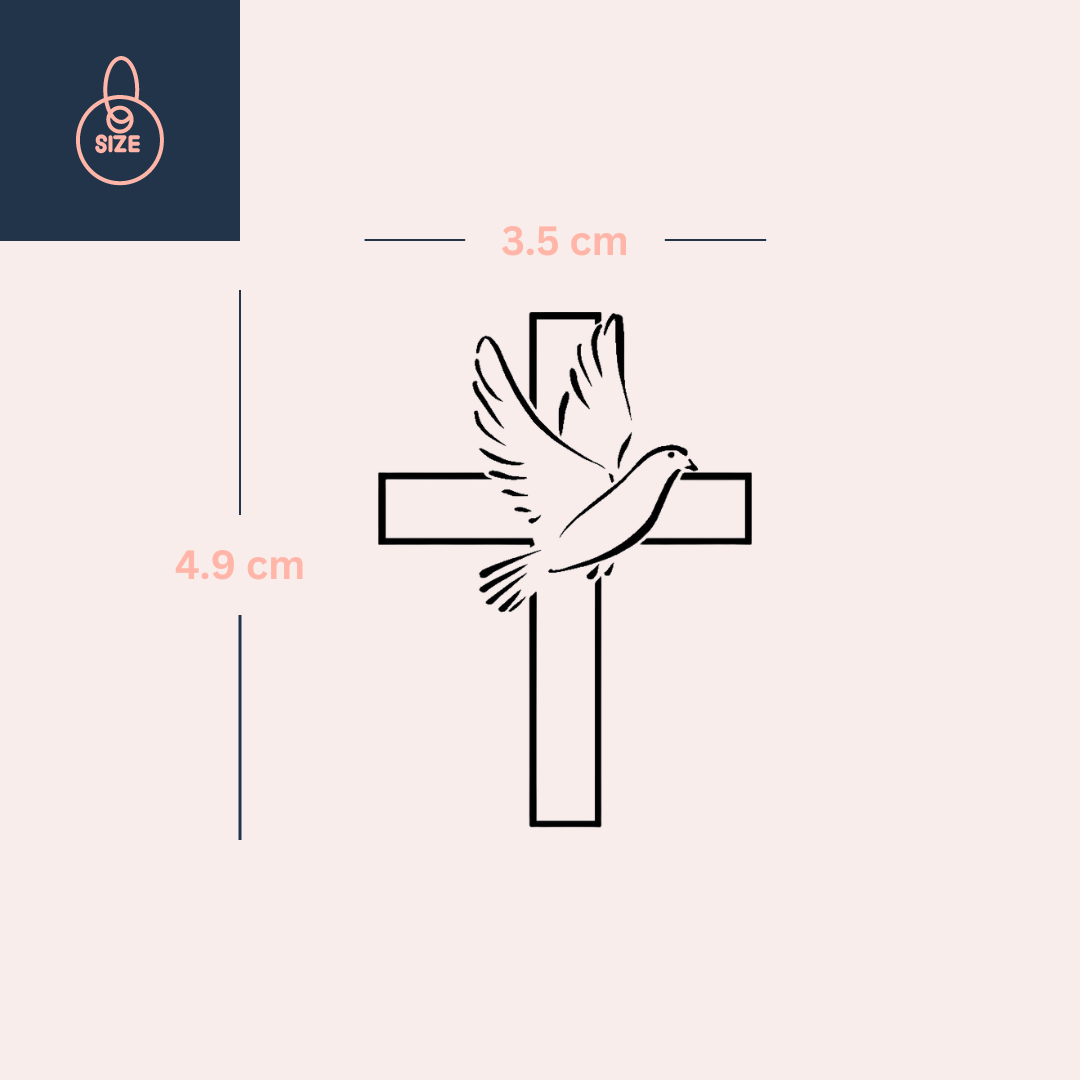 Christian Cross with Dove 4 - Temporalis