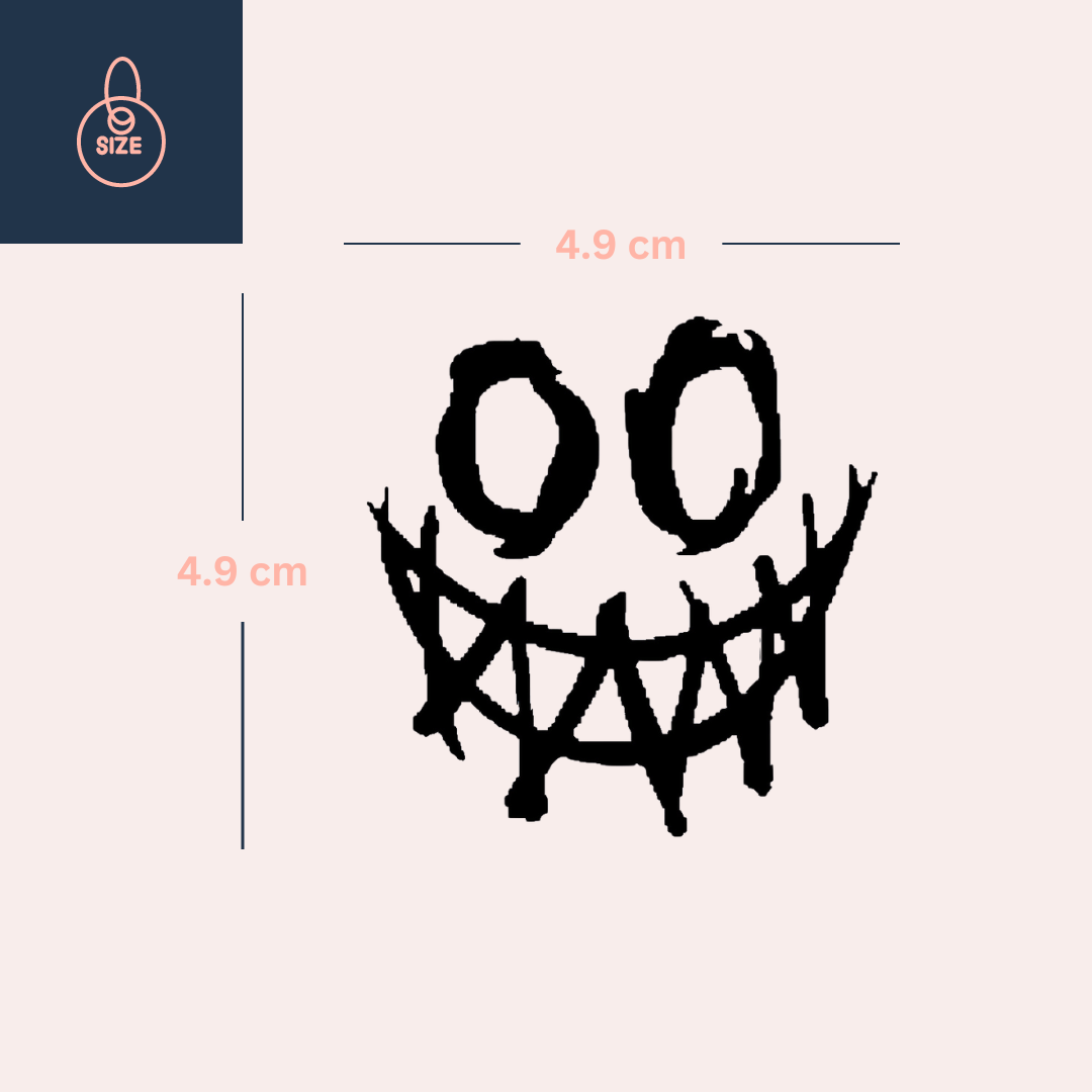 Devil Smiley face 4 - Temporalis