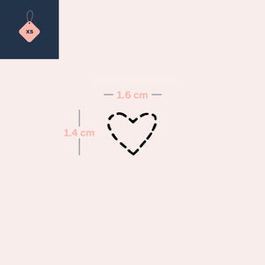 Dotted Border Heart 3 - Temporalis