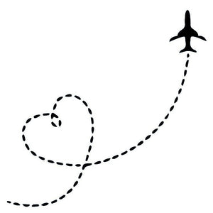 Dotted Heart Plane Trail 2 - Temporalis