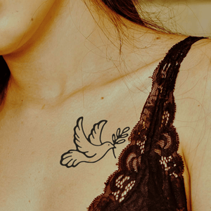 Dove with Olive Branch 1 - Temporalis