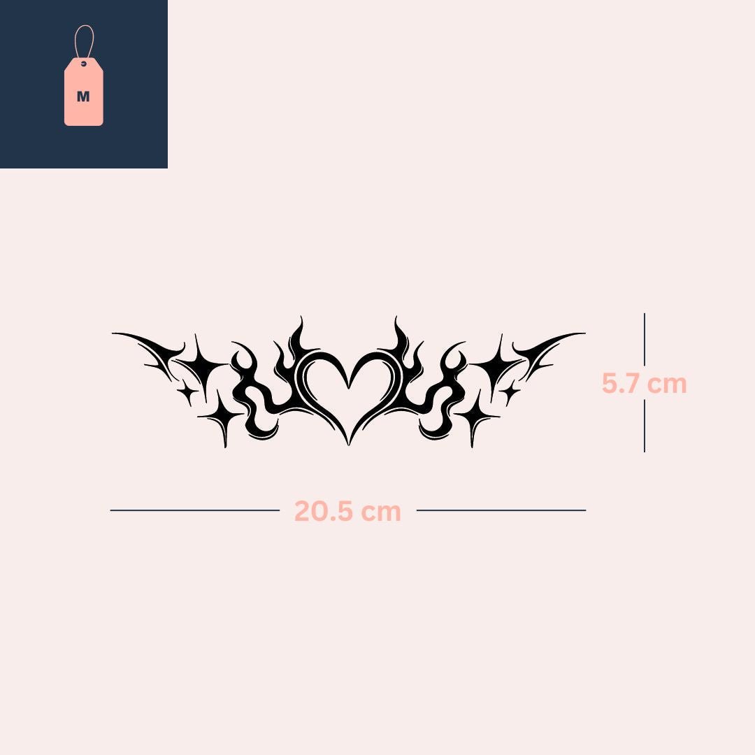 Fiery tribal heart 2 - Temporalis