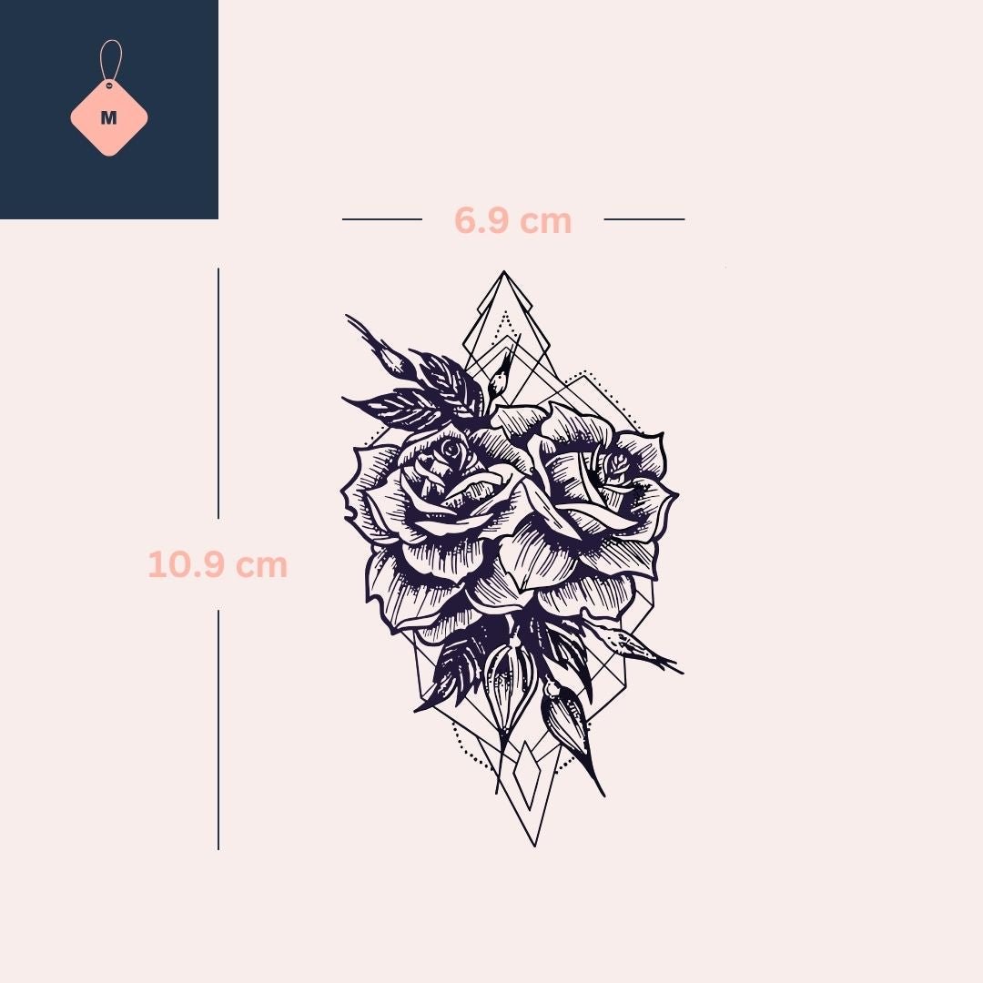 Geometric Rose Blossom 2 - Temporalis