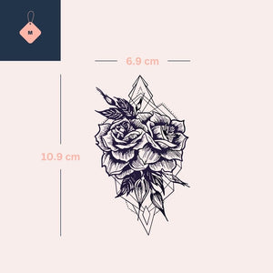 Geometric Rose Blossom 2 - Temporalis