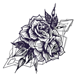 Geometric Rose Blossom 1 - Temporalis