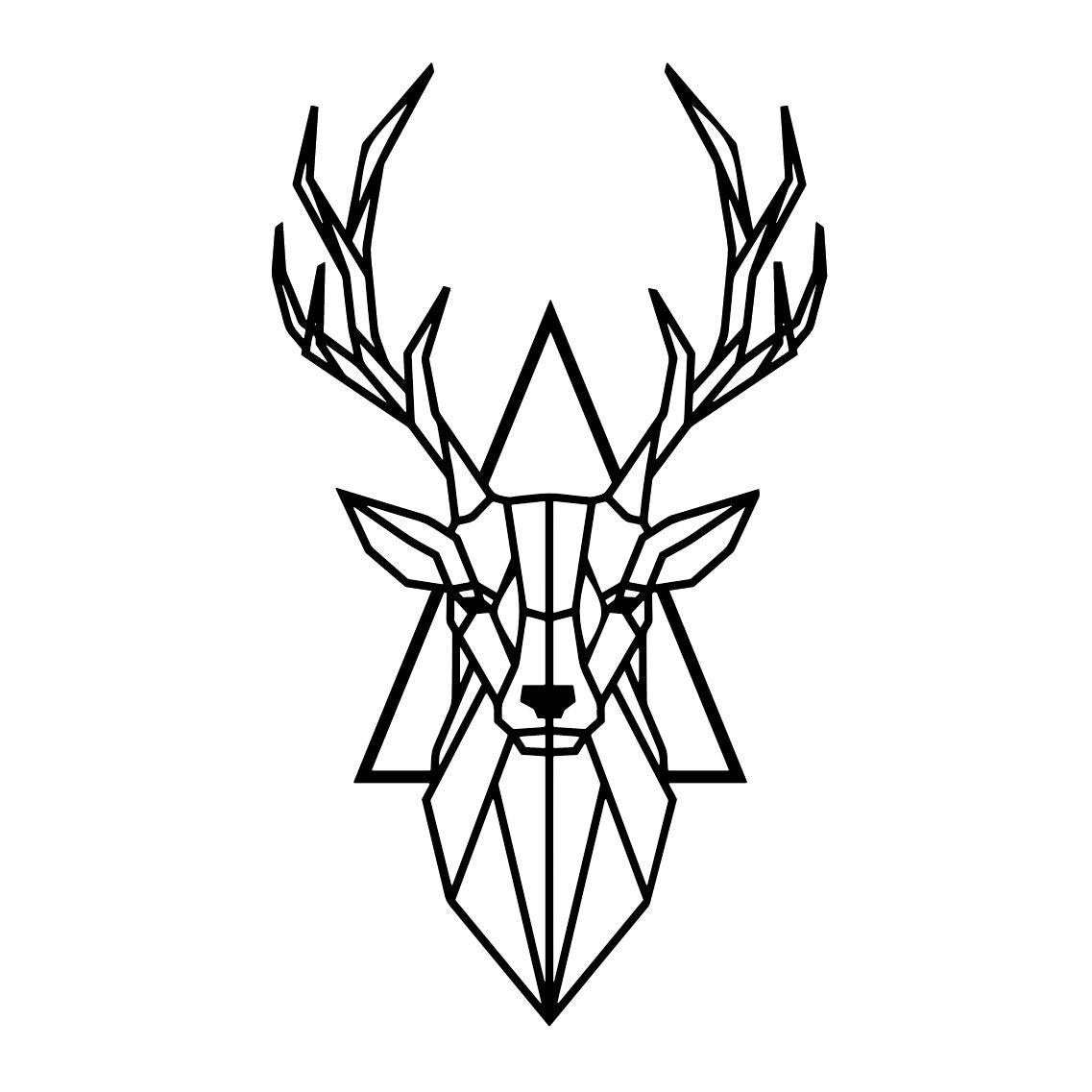 Geometric Stag 1 - Temporalis