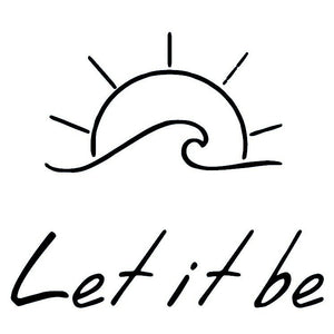 Sunset with "Let it be" saying 2 - Temporalis