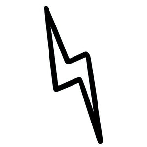 Minimalist Lightning Bolt 2 - Temporalis