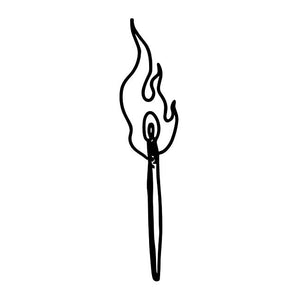 Matchstick Flame 1 - Temporalis