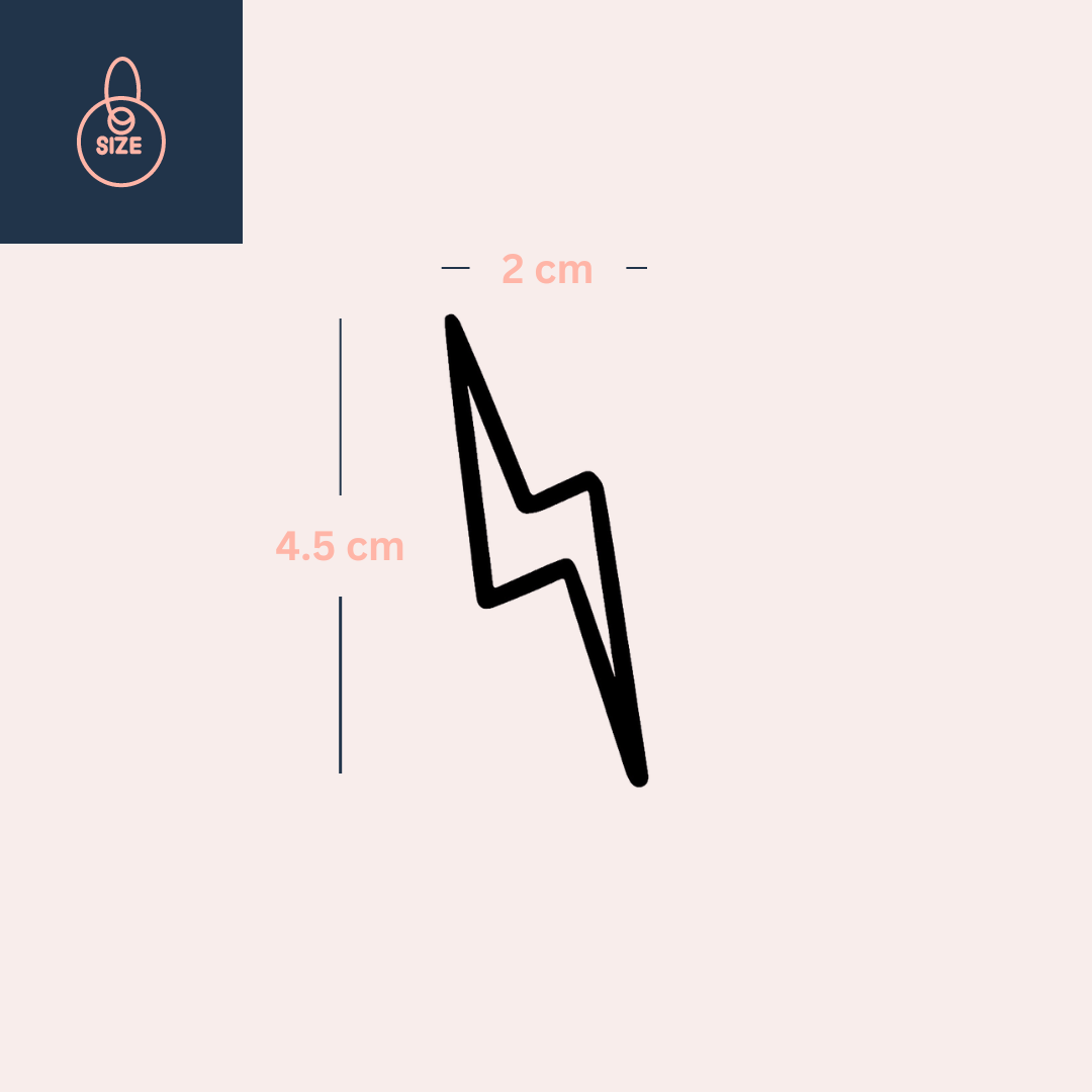 Minimalist Lightning Bolt 4 - Temporalis