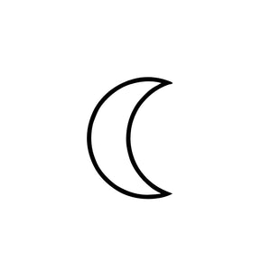 Minimalist Moon Crescent 1 - Temporalis