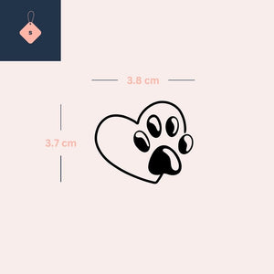 Pawprint Love Emblem 4 - Temporalis