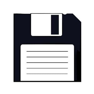 Retro Floppy Disk Icon 1 - Temporalis