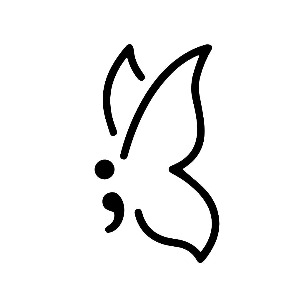 Semicolon Butterfly 1 - Temporalis