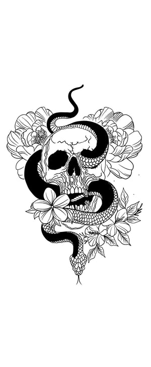 Serpent, Skull and Blossoms 2 - Temporalis